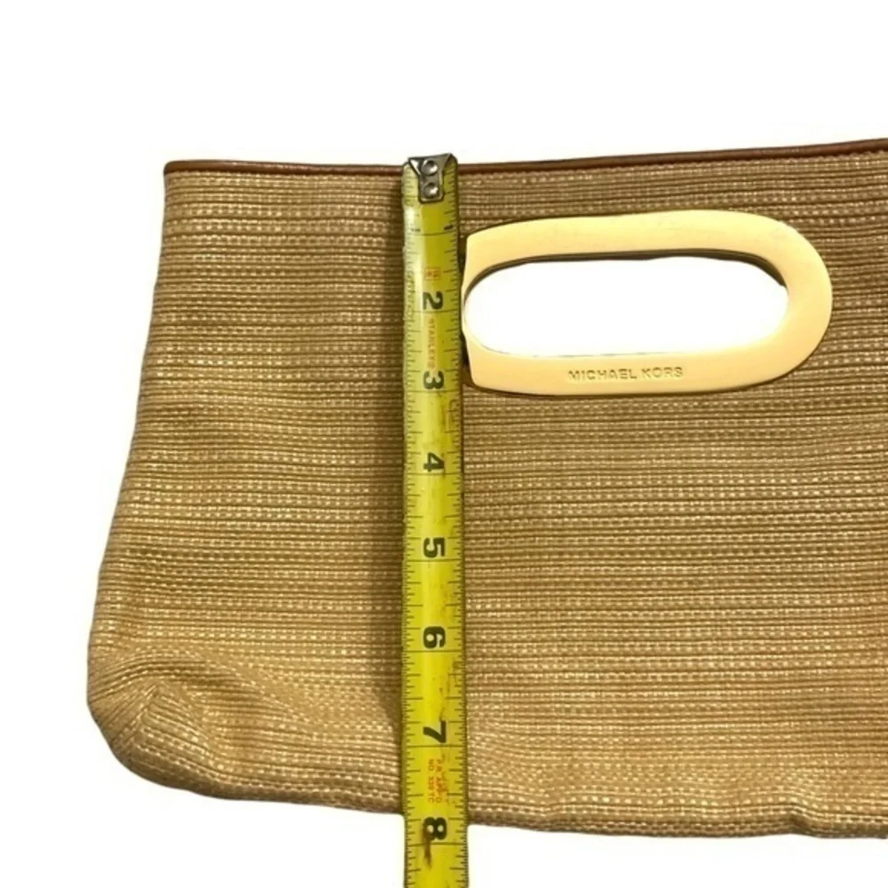 Michael kors wicker clutch bag